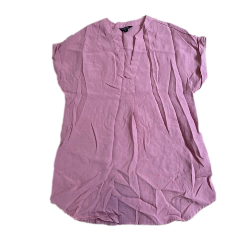 RACHEL Rachel Roy Pink V-Neck Tunic Blouse Size Medium - Picture 2 of 6